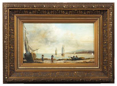 null KORDIAN (XIXème siècle) 

Deux vues à marée basse animées

Paire d'huiles sur...