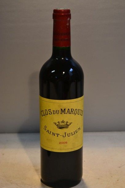 null 1 Blle	CLOS DU MARQUIS	St Julien	2005

	Et. un peu tachée. N : mi goulot.