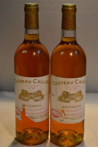 null 2 Blles	CH. CAILLOU	Sauternes CC	1996

	Et. un peu tachées et déchirées mais...