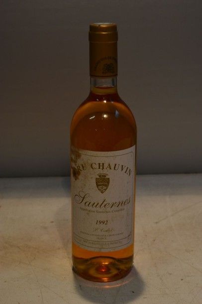 null 1 Blle	CRU CHAUVIN 	Sauternes	1992

	Et. un peu tachée. N : bas goulot.