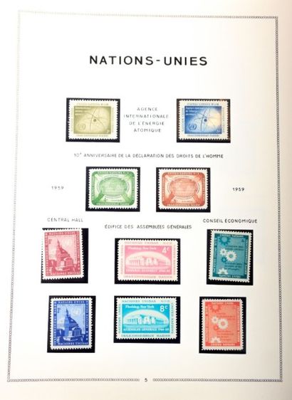 null Un album dont Nations Unies, période 1959-1980. Bloc feuillé