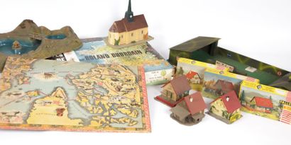null Lot de jeux et jouets comprenant Le grand jeux des routes de France - une carte...