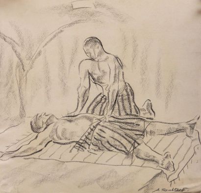 null RUBCOV Aleksandr dit ROUBTZOFF Alexandre (1884-1949)

Scénes de massage au hamam

Deux...
