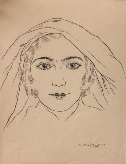 null RUBCOV Aleksandr dit ROUBTZOFF Alexandre (1884-1949)

Portrait de femme occidentale...
