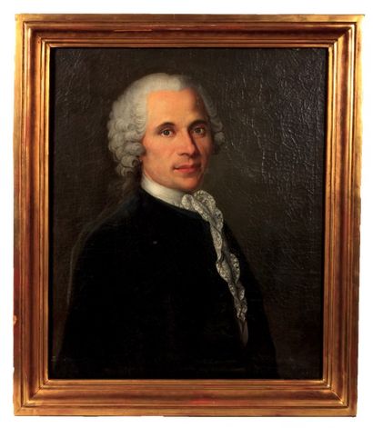 null Ecole française fin XVIIIème

Portrait d'homme 

Huile sur toile

(rentoilé)

64...