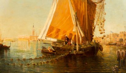 null WYLD William (1806-1889)

Vue de Venise

Huile sur toile

Signée en bas à gauche

(restaurations)

72...