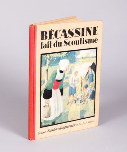 null CAUMERY - Becassine fait du scoutisme - Paris Gautier-Languereau 1931- reliure...