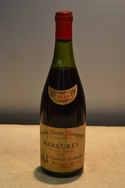 null 1 Blle	MERCUREY mise Camille Giroud 		1945

	Et. un peu tachée. N : 5 cm.
