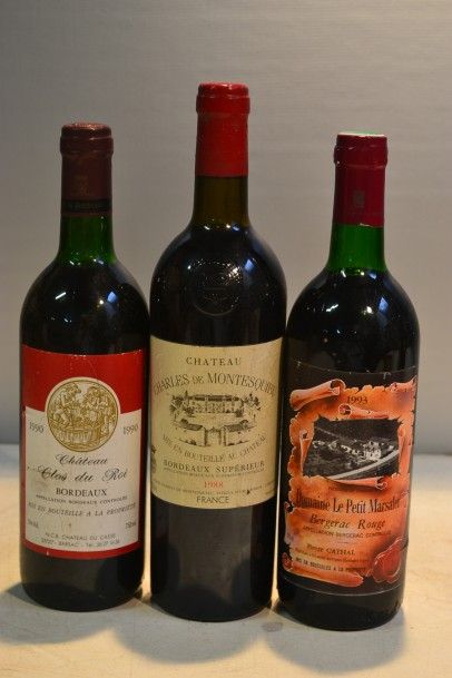 null Lot de 3 blles comprenant :		

1 Blle	CH. CLOS DU ROI	Bordeaux	1990

1 Blle	CH....