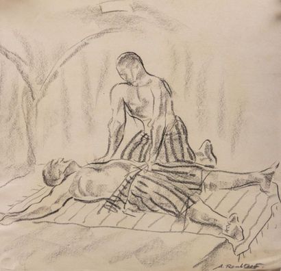 null RUBCOV Aleksandr dit ROUBTZOFF Alexandre (1884-1949)

Scénes de massage au hamam

Deux...