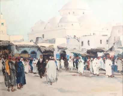null VAN MENS Isidore (1890-1985)

Vue de la Mosquée Sidi Mahrez à Tunis

Huile sur...