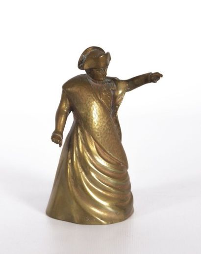 null Clochette de table en bronze figurant Napoléon drapé

Fin XIXème siécle

Haut....