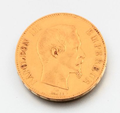 null Pièce de 100 francs 1858 Napoléon III empereur.
Poids : 32 g
