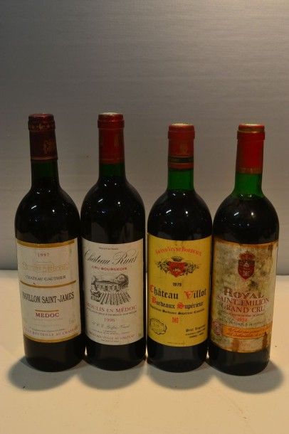 null Lot de 4 blles comprenant :		

1 Blle	CH. GAUTHIER	Médoc	1997

1 Blle	CH. RUAT	Moulis...