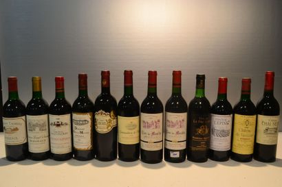 null Lot de 12 blles comprenant :		

1 Blle	CH. TALMONT 	Bordeaux	1990

1 Blle	CH....