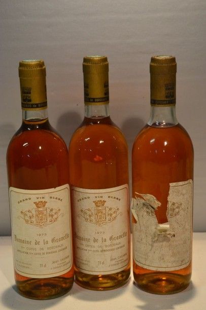 null 3 Blles	DOMAINE DE LA GRAVETTE	1ères Côtes de Bx	1973

	Et.: 2 tachées, 1 tachée,...