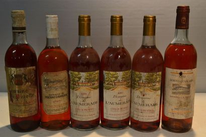 null Lot de 6 blles de vins rosés comprenant :		

1 Blle	DOMAINE DE PINOTTE	Bordeaux...