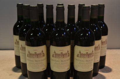 null 12 Blles	CH. BEAUMONT	Haut Médoc CB	1993

	Présentation et niveaux impeccables.Carton...