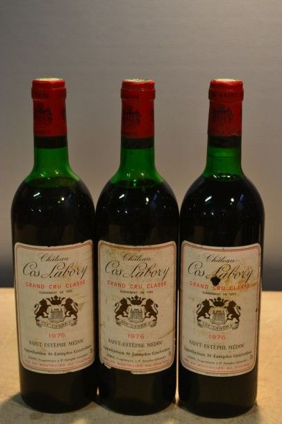 null 3 Blles	CH. COS LABORY	St Estèphe GCC	1976

	Et. un peu tachées, quelques petites...