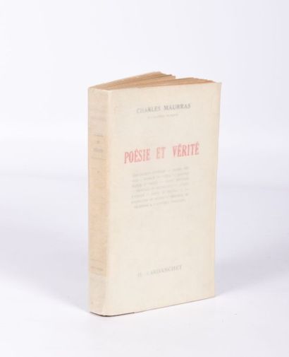 null MAURRAS Charles - Poésie et vérité - Lyon H. Lardanchet 1944 - un volume in-12°...
