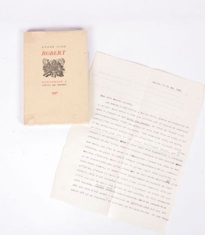 null GIDE André - Robert, Supplément à l'école des femmes - Paris Gallimard 1929...
