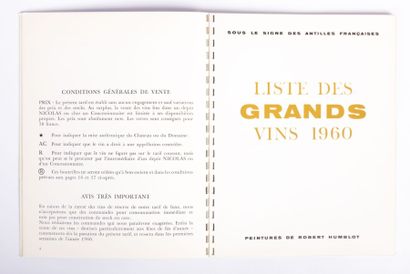 null [OENOLOGIE - NICOLAS VINS]

Catalogue illustré à spirale, liste des grands vins...