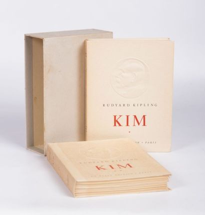 null KIPLING Rudyard - Kim - Paris La belle édition - deux volumes avec chemise rempliée,...