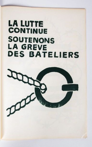 null [COLLECTIF] - Affiches Mai 68 - Paris Tchou 1968 - reliure brochée cartonnée...