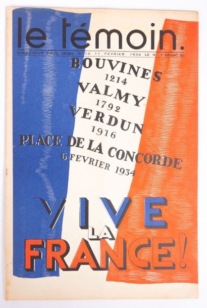 null [REVUE] - Collectif - IRIBE Paul (directeur) - Le témoin n°10 du 11 Février...