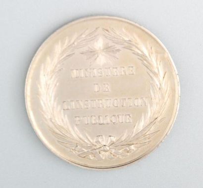 Médaille en argent Ministère de l'Instruction...