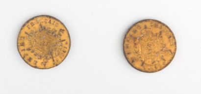 null NAPOLEON III (1852-1870)

Deux pièces de vingt francs Napoléon III empereur...