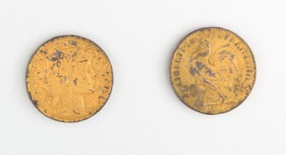 null TROISIEME REPUBLIQUE (1871-1940)

Deux copies fantaisie de pièces de vingt francs...