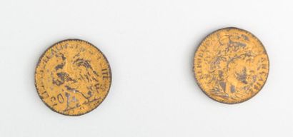 null TROISIEME REPUBLIQUE (1871-1940)

Deux copies fantaisie de pièces de vingt francs...