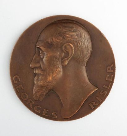 Médaille en bronze Georges Risler, la joie...