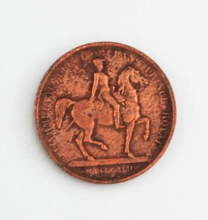 null Médaille Louis-Philippe 1er, l'Armée du Duc d'Orléans

Le duc à cheval 

Cuivre

Signée...