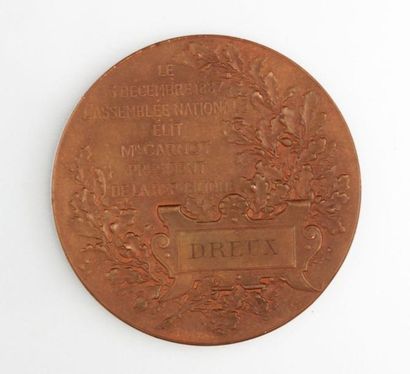 null Médaille République Française

Le 3 décembre 1887, l'Assemblée Nationale élit...