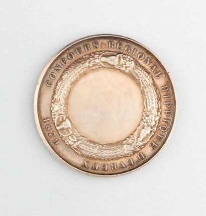 null Médaille Concours régional Hippique d'Evreux 1879 - République française 

Argent

Signée...