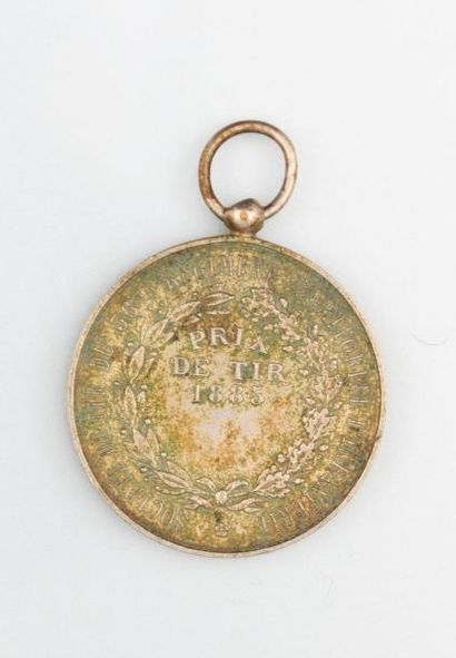 null Médaille Prix de tir 1885, Société de tir du 36ème régiment territorial d'infanterie...