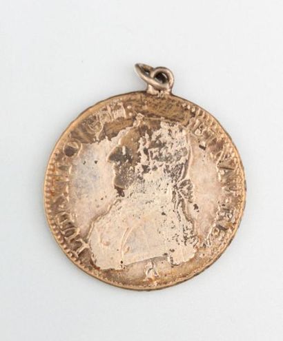 null Médaille Louis XVI Sit nomen Domini V Benedictum 1788

Bronze argenté

Diam....
