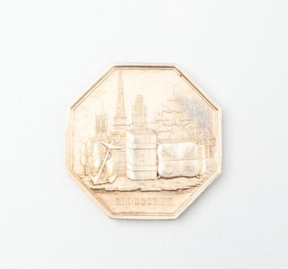 null Médaille Comptoir d'Escompte Rouen - THre L.P & Cie - 1854

Argent

Diam. :...