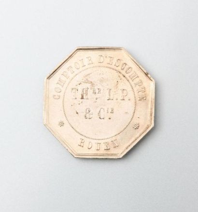 null Médaille Comptoir d'Escompte Rouen - THre L.P & Cie - 1854

Argent

Diam. :...