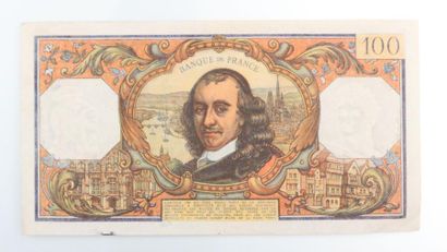 null Billet de 100 Francs Banque de France - Corneille daté 15 mai 1975 - N°86460...