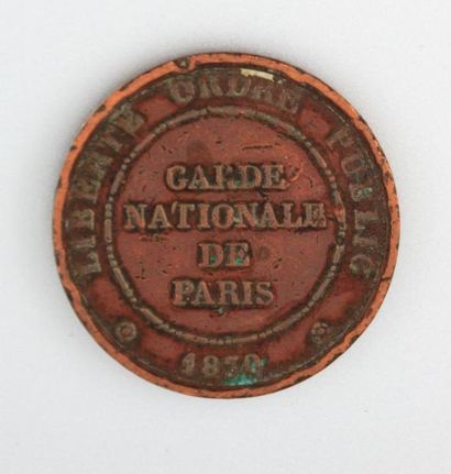 null Médaille en bronze, garde Nationale de Paris, Liberté Ordre Public 1830

5ème...