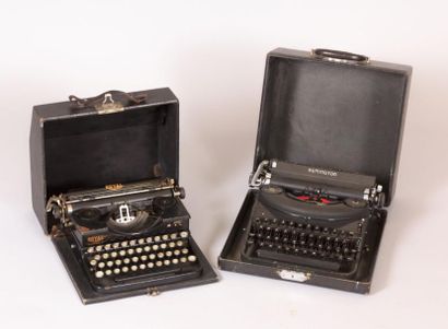 Lot comprenant une machine à écrire de marque...