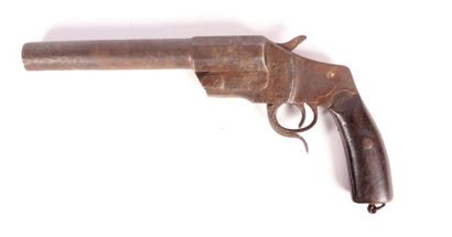 null Première guerre mondiale : un pistolet signaleur allemand, plaquettes bois d'origine,...
