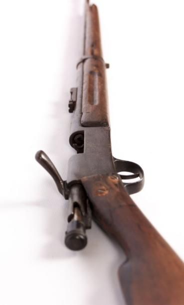 null carabine de tir " type Lebel " calibre 6 mm, oxydée, hausse graduée de 25 à...