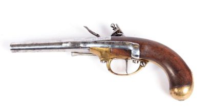 null Pistolet règlementaire français de cavalerie modèle 1777 - coffre bien marqué...