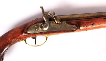 null Pistolet d'arçon, canon rond de 29 cm cal 18 mm, tonnerre avec bourrelet poinçonné...