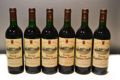 null 6 Blles	CH. MAGDELEINE BOUHOU	1ères Côtes de Blaye	1994

	Et. excellentes. N...