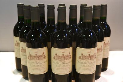 null 12 Blles	CH. BEAUMONT	Haut Médoc CB	1993

	Présentation et niveaux impeccables.Carton...